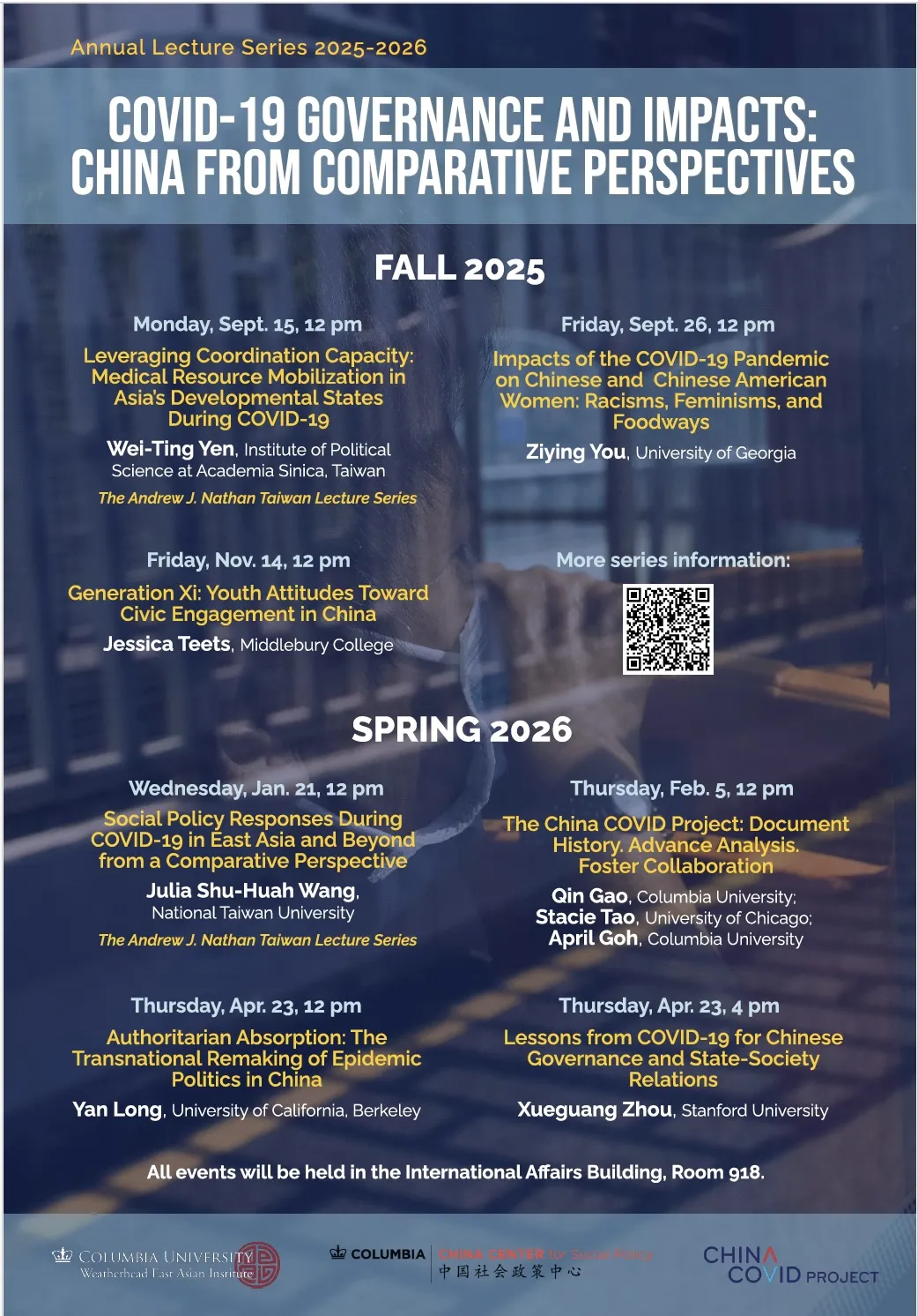 2025-2026 COVID-19 Event Series Poster