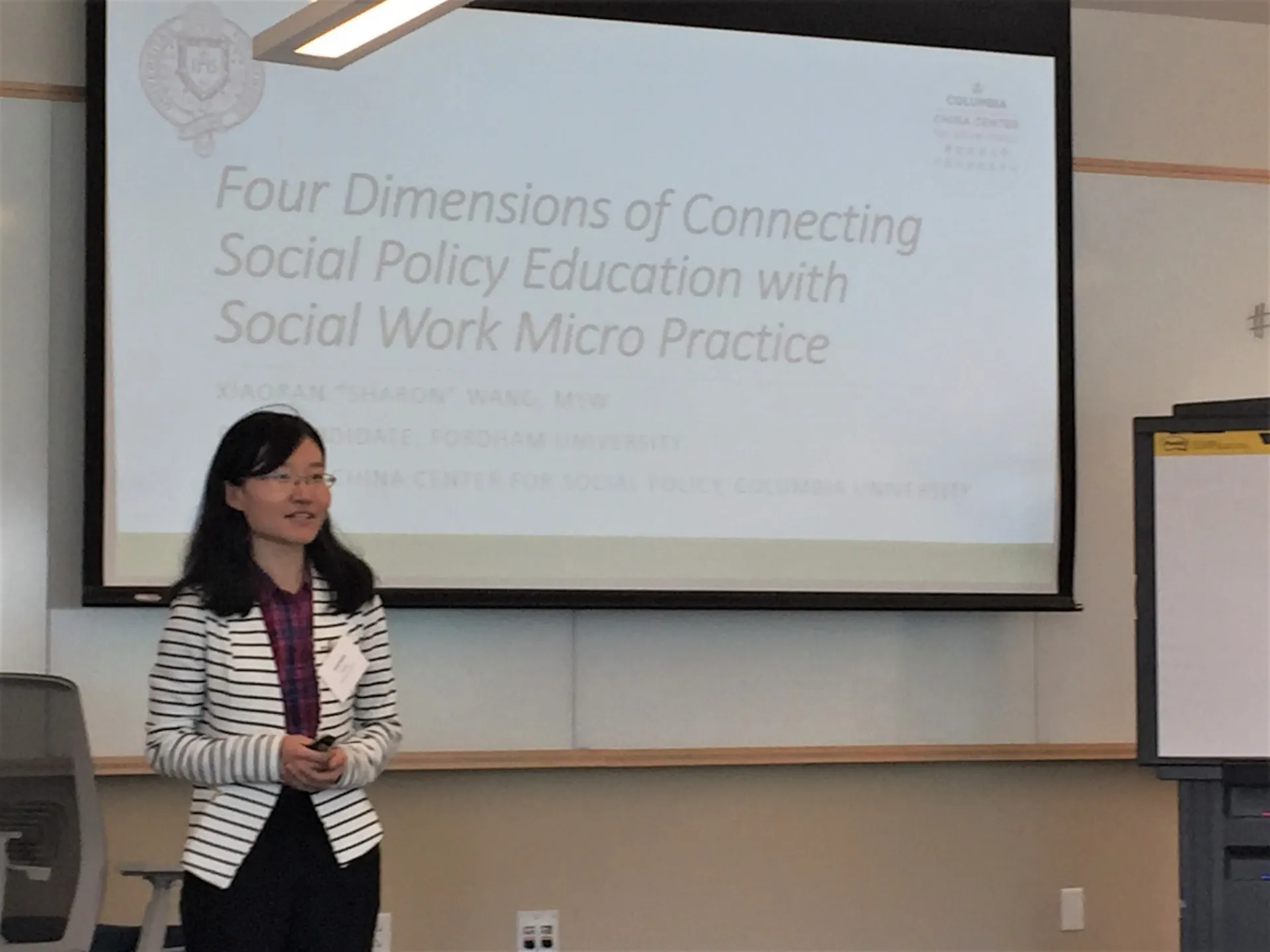 Xiaoran Wang Presenting